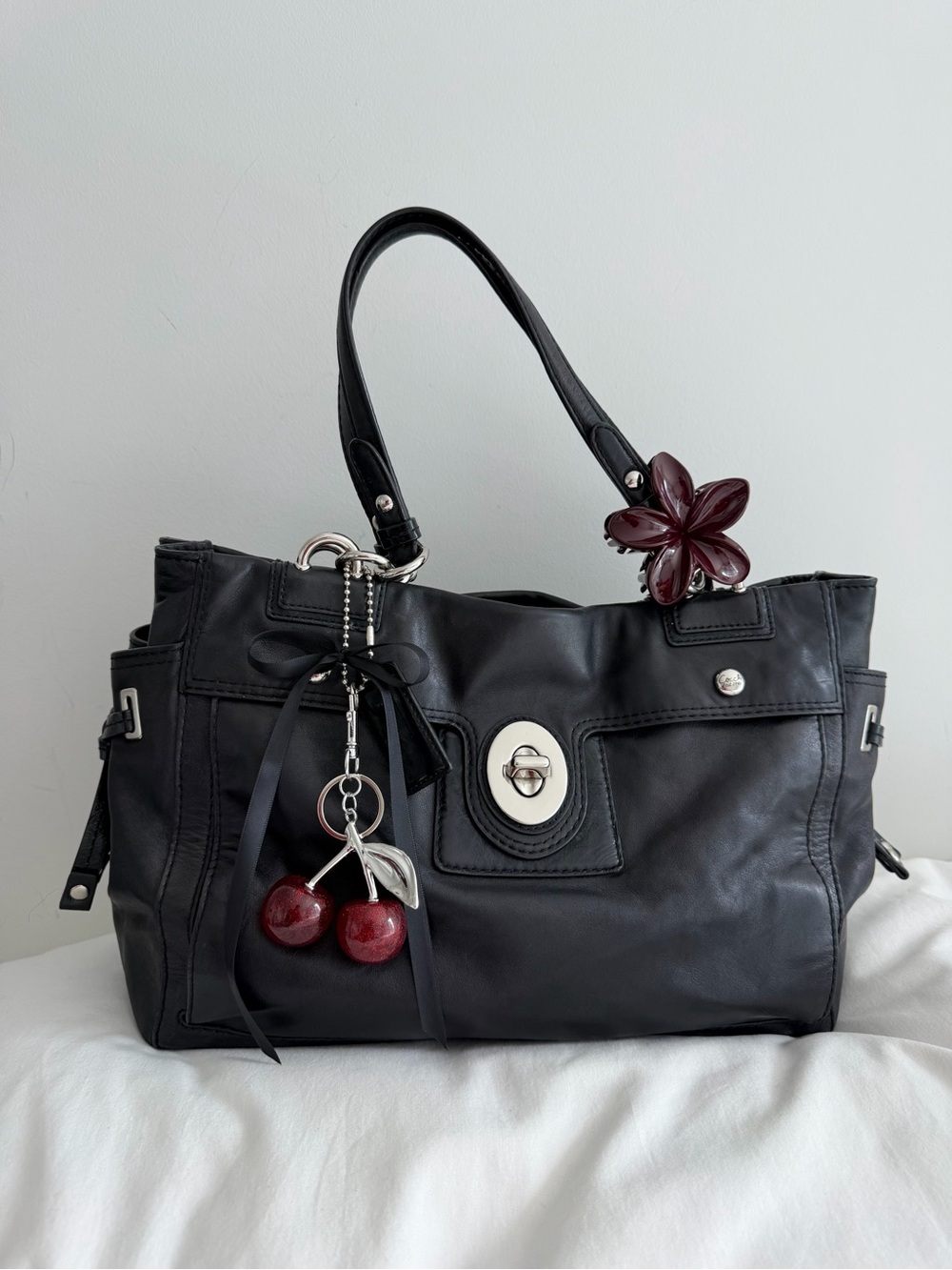 vintage Coach Peyton Soft Leather Tote Bag